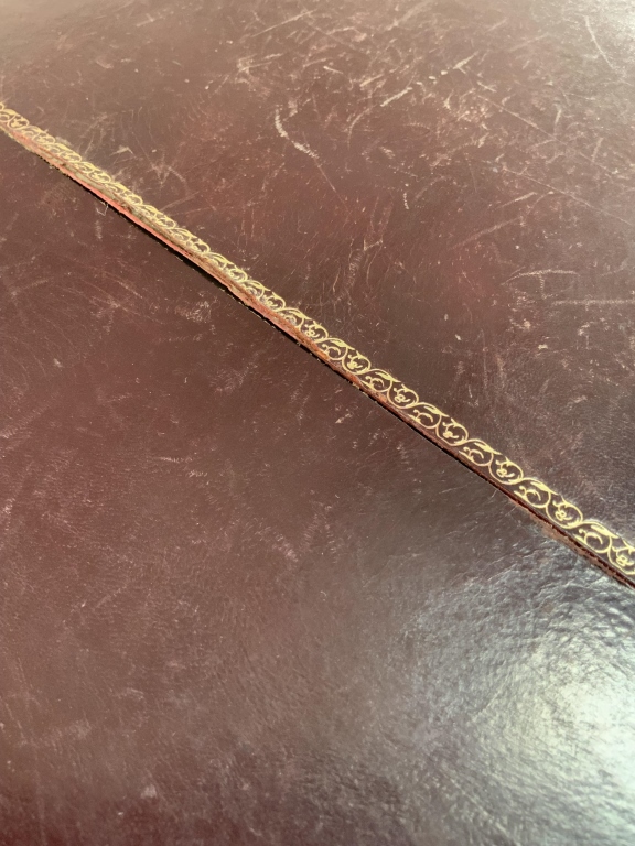 Grand Baroque Revival Walnut Desk with Leather Writing Surface and Four Chairs - Image 22